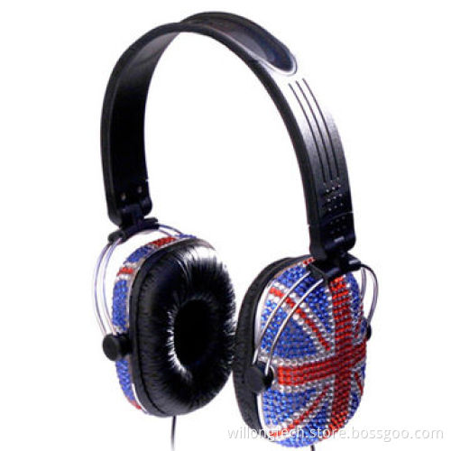 Beautiful Music Headphone with Diamond Ear Housing for Girls